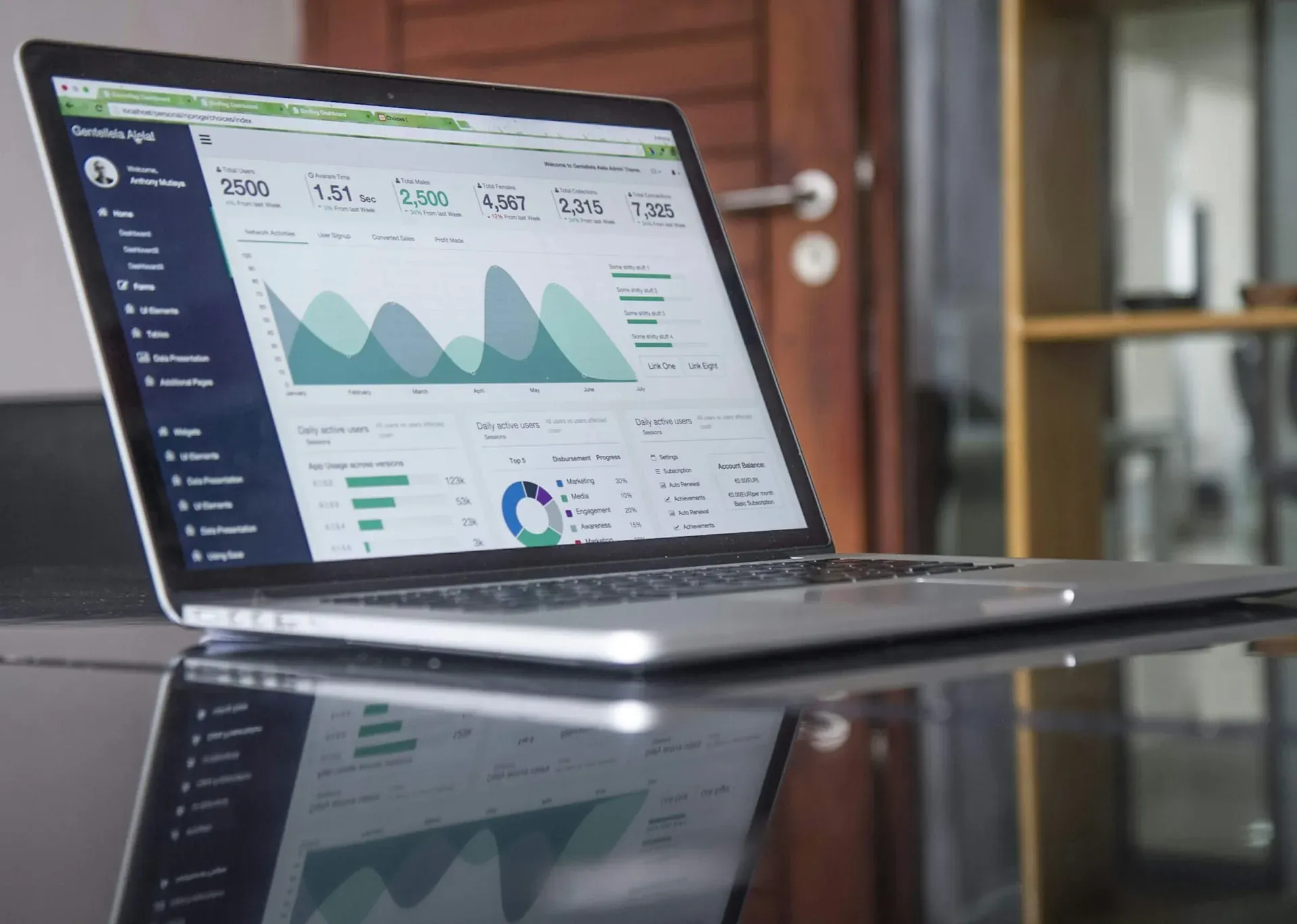 Zoekresultaten van Google op een laptopscherm